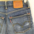 リーバイス Levis Lot705 革パッチ ジップアップ ストレッチ ストレート デニムパンツ レディース 28
