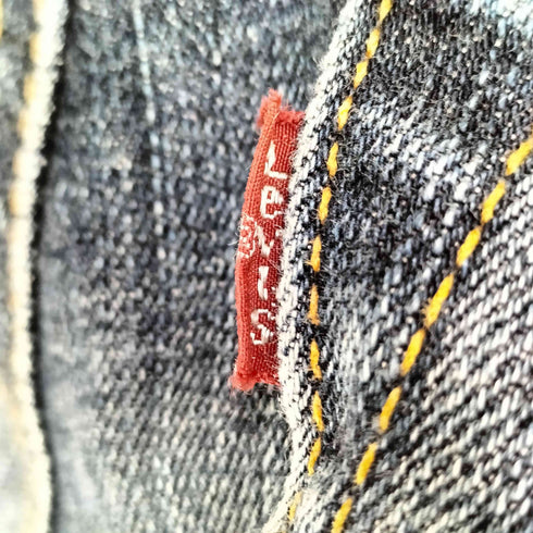 リーバイス Levis Lot705 革パッチ ジップアップ ストレッチ ストレート デニムパンツ レディース 28