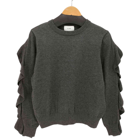 クラネ CLANE CLANE BACK SHOULDER FRILL KNIT TOPS レディース JPN:2
