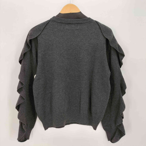 クラネ CLANE CLANE BACK SHOULDER FRILL KNIT TOPS レディース JPN:2