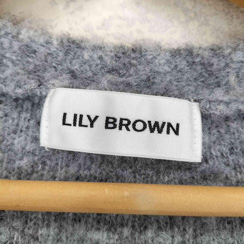 リリーブラウン Lily Brown シャギーニットカーディガン レディース ONE SIZE