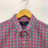 ラルフローレン RALPH LAUREN SLIM FIT ポ二ー刺繍 マドラス チェック L/S ボタンダウン シャツ メンズ import:L