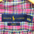 ラルフローレン RALPH LAUREN SLIM FIT ポ二ー刺繍 マドラス チェック L/S ボタンダウン シャツ メンズ import:L