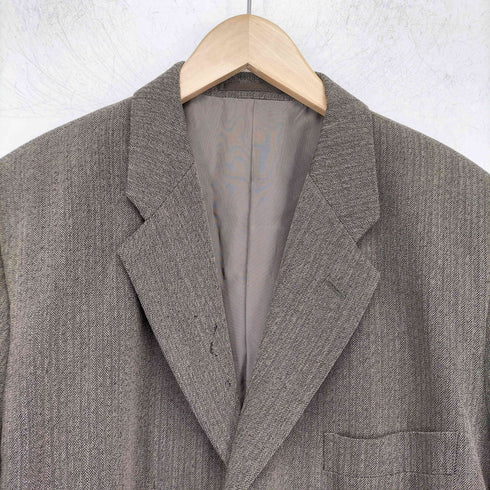 コムサデモードメン COMME CA DU MODE MEN 90s 三つボタン ヘリンボーン柄 テーラードジャケット メンズ JPN:3