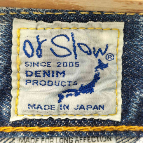 オアスロウ orSlow ボタンフライ 赤耳 セルヴィッチ ストレートデニムパンツ メンズ S