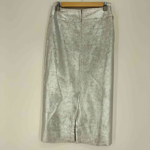 ザラ ZARA メタリックペンシルタイトスカート レディース S