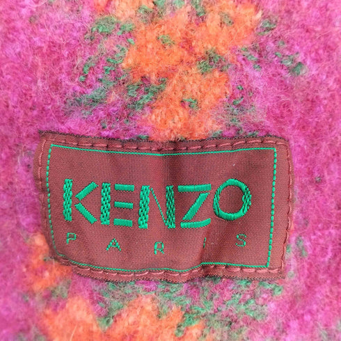 ケンゾー KENZO 花柄 フリンジマフラー メンズ