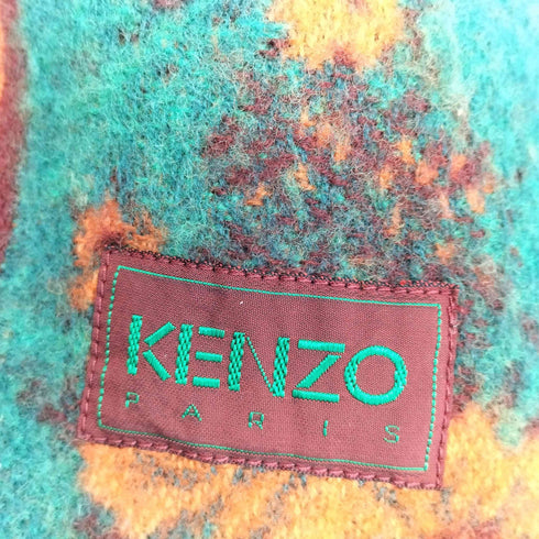 ケンゾー KENZO 花柄 フリンジマフラー メンズ