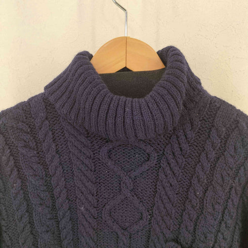 Guernsey Woollens イギリス製 ウール タートルネック ニット メンズ import:M