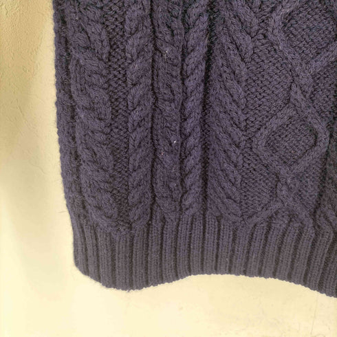 Guernsey Woollens イギリス製 ウール タートルネック ニット メンズ import:M