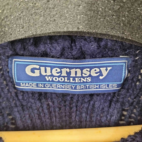 Guernsey Woollens イギリス製 ウール タートルネック ニット メンズ import:M