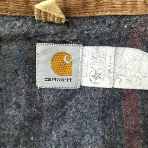 カーハート Carhartt 90S 裏地ブランケット 襤褸フェード YKKジップ DETROIT JACKET メンズ