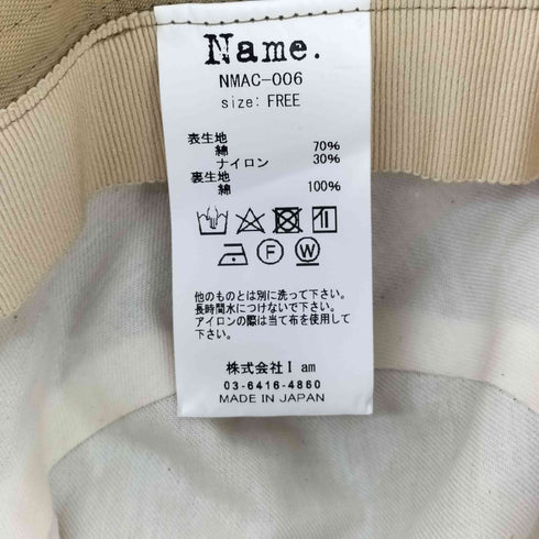 ネーム Name. バケッハット メンズ FREE