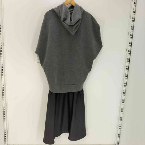 オズモーシス OSMOSIS 25SS フレアーヘム切替 フード ワンピース レディース ONE SIZE