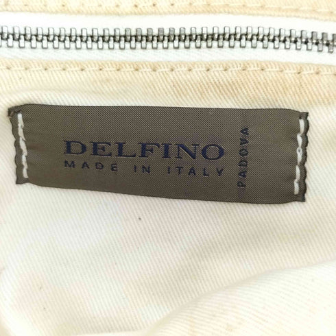DELFINO イタリア製 レザーコンビショルダーバッグ メンズ