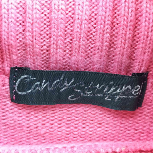 キャンディストリッパー Candy Stripper ワンポイント ウサギ 刺繍 タートルネック ニット レディース JPN:2