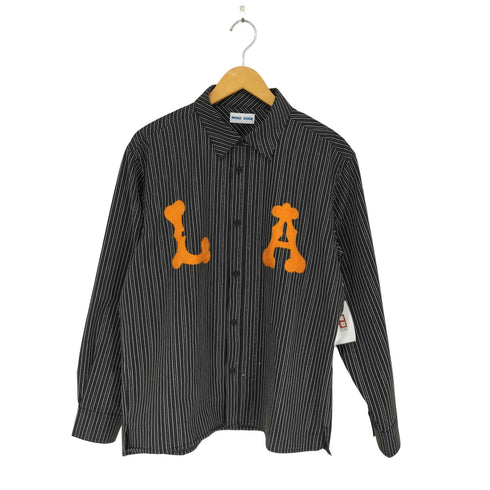 woke edge LA GLIT STRIPE SHIRT メンズ L