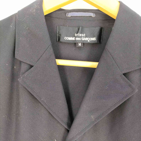 トリココムデギャルソン tricot COMME des GARCONS 裾断ち切り ウール 4B テーラードジャケット レディース JPN:M