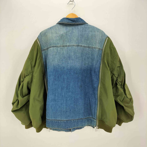 キャンディストリッパー Candy Stripper COMBINED DENIM BLOUSON デニム MA-1 ドッキング ジャケット レディース JPN:2