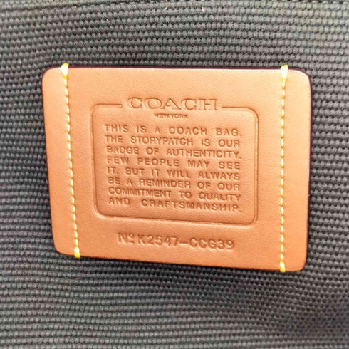 コーチ COACH TOUR TOTE BAG ツアー トート バッグ キャンバス スムースレザー レディース