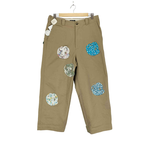 フェイクアズフラワーズ FAKE ASS FLOWERS BLOCK PRINT FLOWER PANTS メンズ 2
