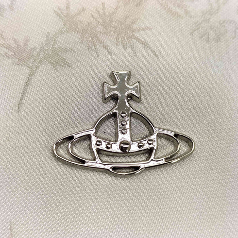 ヴィヴィアンウエストウッド Vivienne Westwood オーブ メタル プレート がま口 ハンド バッグ レディース
