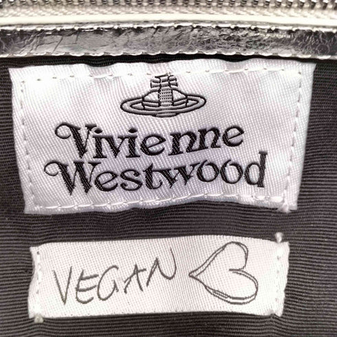 ヴィヴィアンウエストウッド Vivienne Westwood オーブ メタル プレート がま口 ハンド バッグ レディース