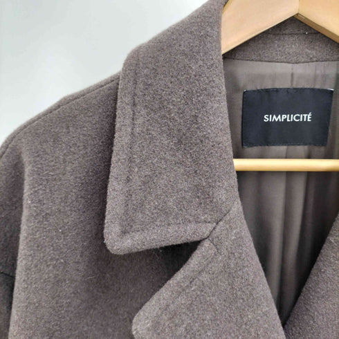 シンプリシテェ SIMPLICITE ビッグカラーコート レディース