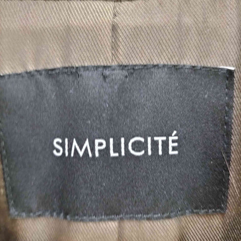 シンプリシテェ SIMPLICITE ビッグカラーコート レディース
