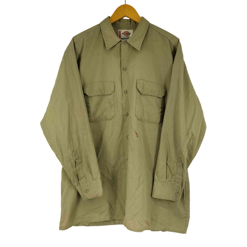 ディッキーズ Dickies L/S フラップポケット ワークシャツ メンズ JPN:XL