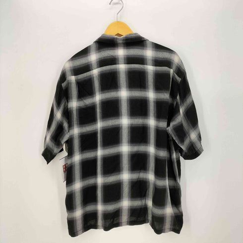 ゴールドトウヨウエンタープライズ GOLD 東洋エンタープライズ RAYON CHECK OPEN SHIRT オンブレ チェック オープンカラー S/S シャツ メンズ import:M