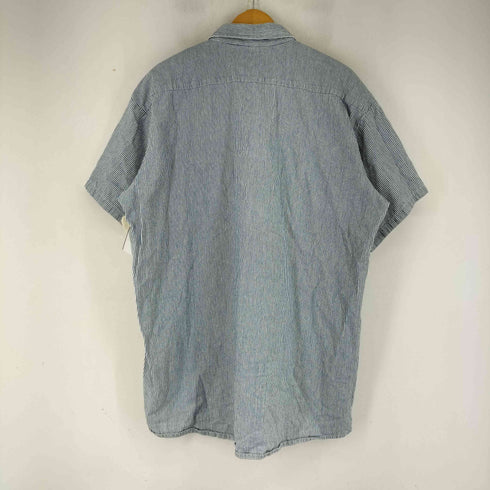 ビッグビル BIG BILL ヒッコリーストライプ ハーフジップ S/S ワークシャツ メンズ