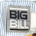 ビッグビル BIG BILL ヒッコリーストライプ ハーフジップ S/S ワークシャツ メンズ