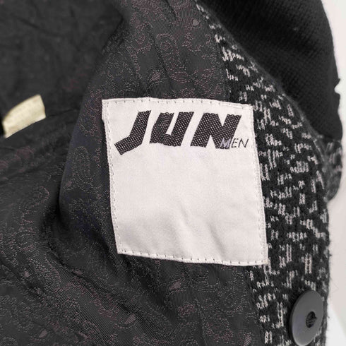 ジュンメン JUN MEN 幾何学柄 ダブルジャケット メンズ