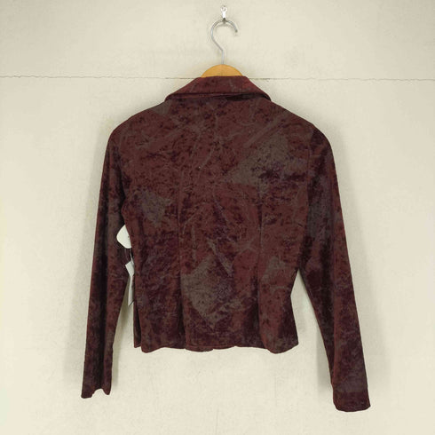 ニコル NICOLE OLD ベルベット総柄ショートジャケット レディース
