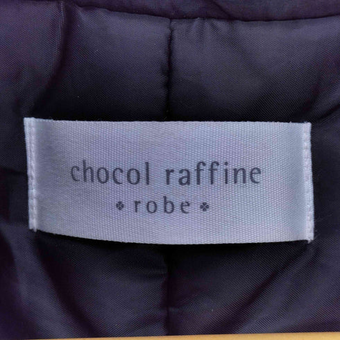 ショコラフィネローブ chocol raffine robe シームレス 中綿 ドロスト コート レディース F