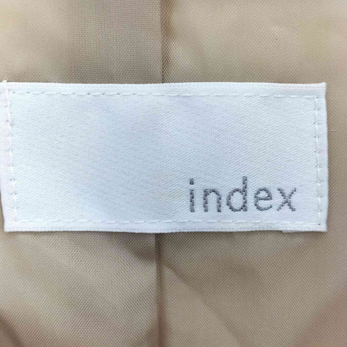 インデックス INDEX フェイクレザー シングルライダースジャケット レディース JPN:M
