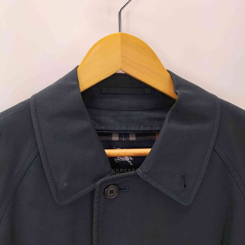 バーバリーロンドン BURBERRY LONDON 裏地ブラックノバチェック バルマカーン ステンカラー コート メンズ 88-160-3