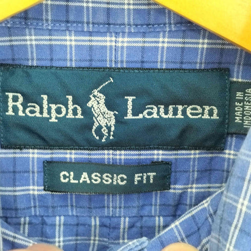 ラルフローレン RALPH LAUREN CLASSIC FIT ポニー刺繍 半袖シャツ メンズ import:S