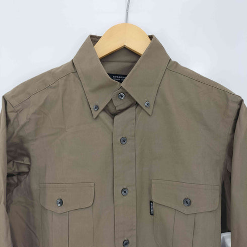 バーバリーブラックレーベル BURBERRY BLACK LABEL 袖裏ノヴァチェック ボタンダウン ロングスリーブシャツ メンズ 2