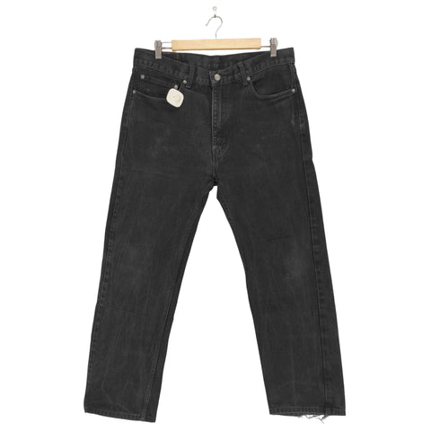 リーバイス Levis 505 RELAXED FIT テーパードブラックデニムパンツ メンズ W36L30
