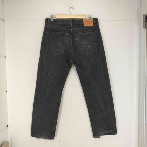 リーバイス Levis 505 RELAXED FIT テーパードブラックデニムパンツ メンズ W36L30