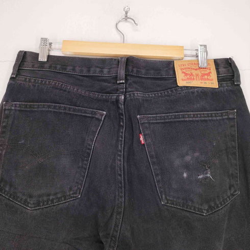 リーバイス Levis 505 RELAXED FIT テーパードブラックデニムパンツ メンズ W36L30