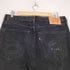 リーバイス Levis 505 RELAXED FIT テーパードブラックデニムパンツ メンズ W36L30