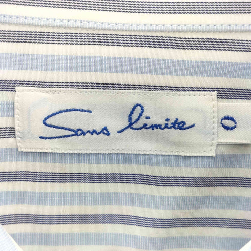 サンリミット Sans limite ストライプボックスシャツ メンズ 0