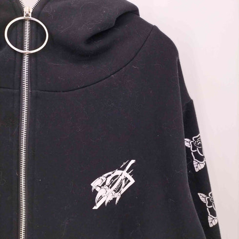 ケリークロージング KRY CLOTHING KISSRICHYACK 両面プリント ダブルジップアップパーカー メンズ