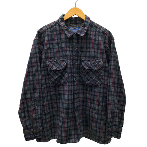 ペンドルトン PENDLETON PURE VIRGIN WOOL バージンウール フラップポケット L/S ボード シャツ メンズ import:XL