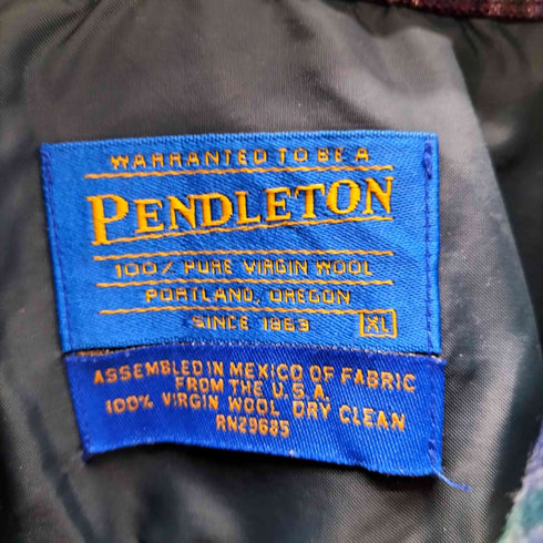 ペンドルトン PENDLETON PURE VIRGIN WOOL バージンウール フラップポケット L/S ボード シャツ メンズ import:XL
