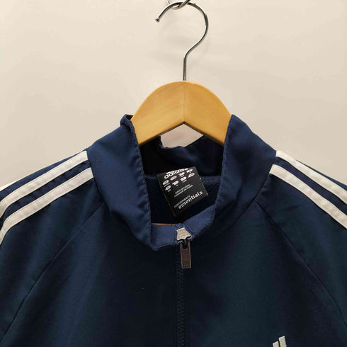 アディダス adidas 10S CLIMALITE essntials パフォーマンスロゴ 刺繍 アーム スリーストライプ トラック ジャケット ジャージ ビッグサイズ メンズ 3XO