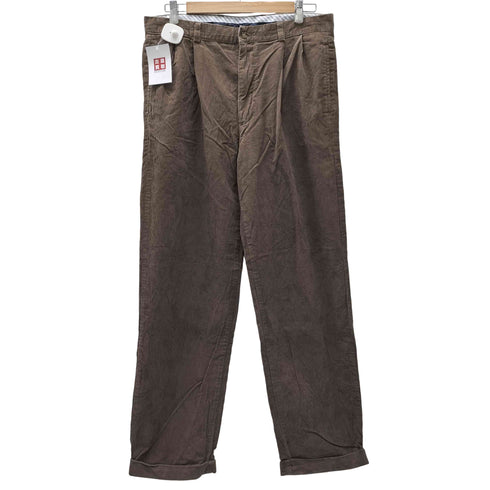 クラブルーム CLUB ROOM 2タック ワイド コーデュロイ コーズ パンツ 裾ダブル メンズ 34×32